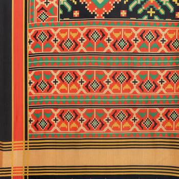 Digital print assam silk dupatta for women and girls to wear on gown chaniya choli kurti etc 5