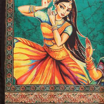 Digital print assam silk dupatta for women and girls to wear on gown chaniya choli kurti etc 5
