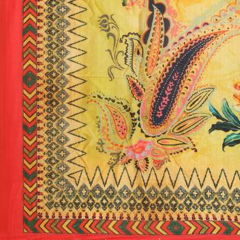 Digital print assam silk dupatta for women and girls to wear on gown chaniya choli kurti etc 5
