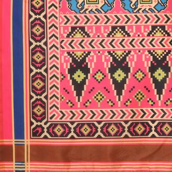Digital print assam silk dupatta for women and girls to wear on gown chaniya choli kurti etc 5