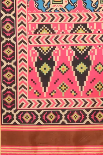 Digital print assam silk dupatta for women and girls to wear on gown chaniya choli kurti etc