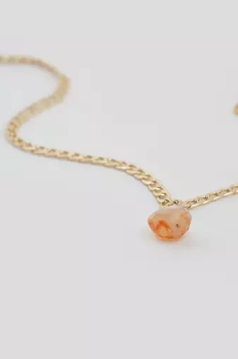 Beige celestial gleam necklace
