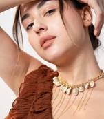 White coastal charm necklace