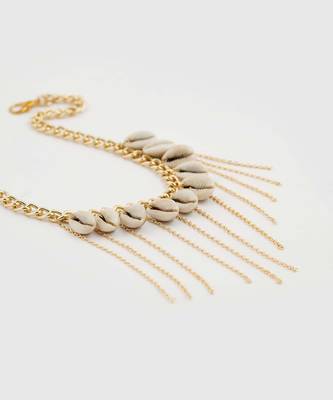 White coastal charm necklace 2