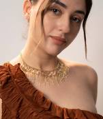 Yellow luxe embrace necklace