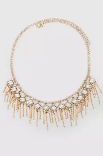 Yellow luxe embrace necklace