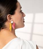 Yellow sunset blooms earrings