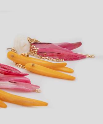 Yellow sunset blooms earrings 3