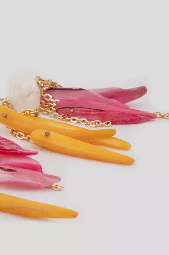 Yellow sunset blooms earrings