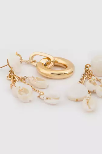 Ivory aura earrings