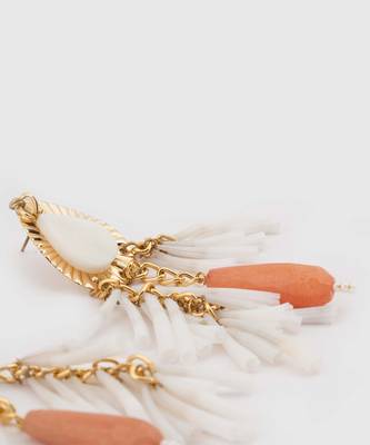White lustrous whisper earrings 2