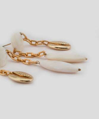 White pearlescent radiance earrings 2