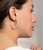 Silver whimsical swirl earrings