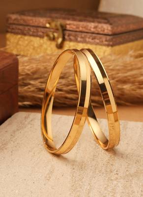 Timeless Elegance Gold-Plated Bangles 1