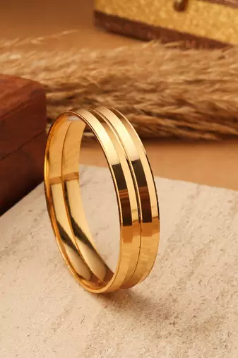 Timeless Elegance Gold-Plated Bangles