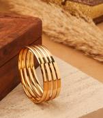 Gold gold plated alloy bangles