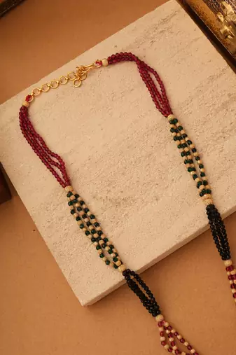 Occasion Wear Multicolour Long Necklace