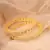 Gold stone alloy bangles