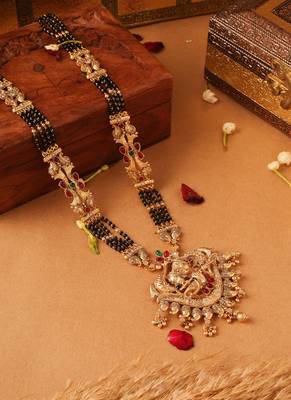 Multicolour krishna motif necklace 1