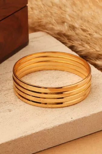 Gold gold plated alloy bangles
