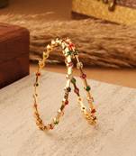 Gold gold plated alloy bangles