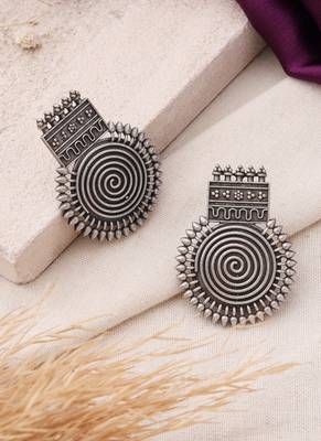 Silver alloy earrings 2