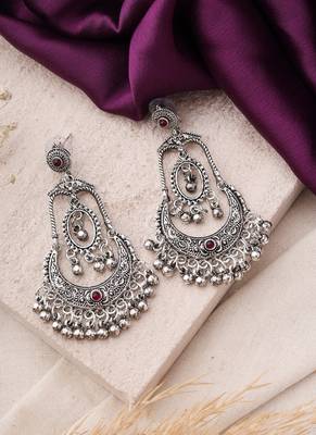 Silver alloy earrings 2