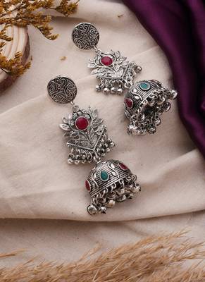 Silver alloy earrings 4