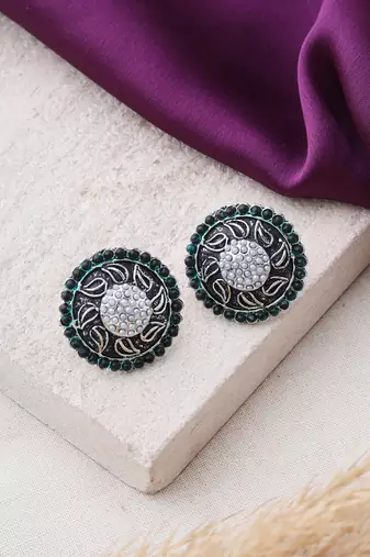 Oxidized Stud Earrings
