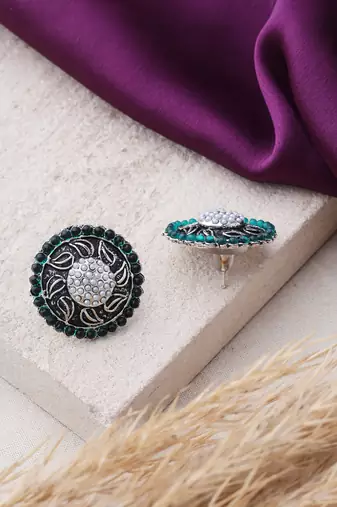 Oxidized Stud Earrings