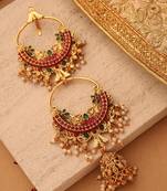 Gold studded jewellery alloy hair accessories