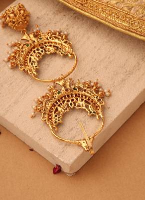 Gold studded jewellery alloy hair accessories 3