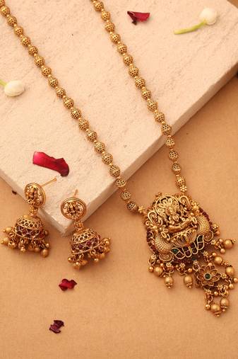 Gold gold plated alloy necklace sets