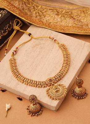 Gold gold plated alloy necklace sets 1