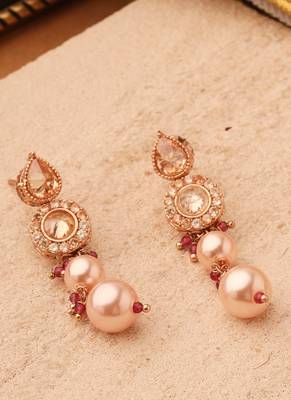 Golden Aura Circle Jhumki Necklace Set 3