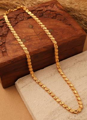 Coined Elegance Gold-Plated Chain 1
