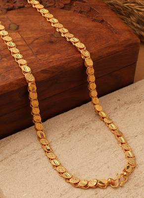 Coined Elegance Gold-Plated Chain 2