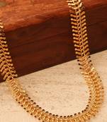 Crimson Elegance Gold-Plated Chain