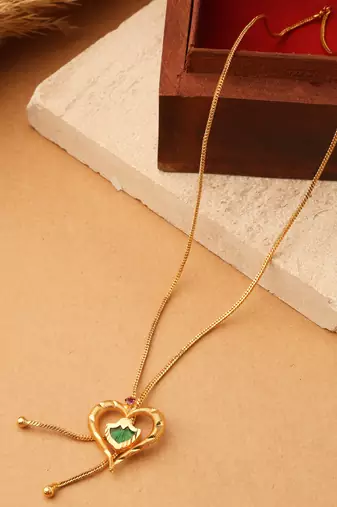 Gold gold plated alloy necklace