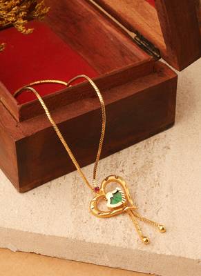 Gold gold plated alloy necklace 1