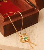 Gold gold plated alloy necklace