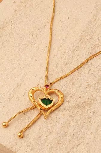 Gold gold plated alloy necklace