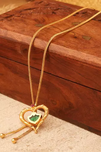Gold gold plated alloy necklace