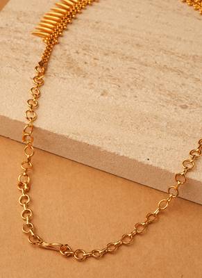 Gold gold plated alloy necklace sets 4