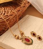 Festive Radiance Gold-Plated Necklace Set