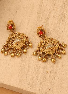 Floral Lakshmi Blossom Necklace Set" 4