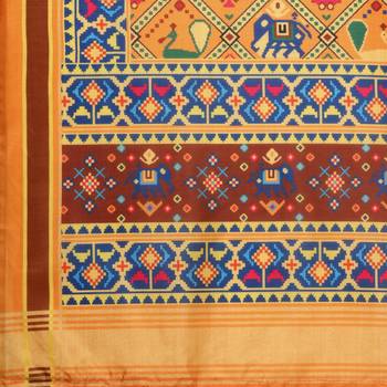 Digital print assam silk dupatta for women and girls to wear on gown chaniya choli kurti etc 5