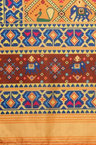 Digital print assam silk dupatta for women and girls to wear on gown chaniya choli kurti etc