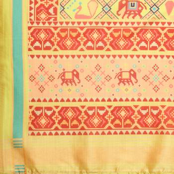 Digital print assam silk dupatta for women and girls to wear on gown chaniya choli kurti etc 5