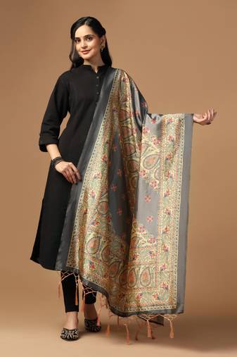 Digital print assam silk dupatta for women and girls to wear on gown chaniya choli kurti etc